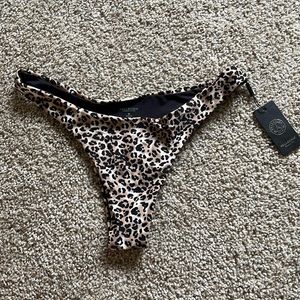 Relleciga swim bikini bottoms cheetah print